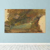 Frederic Edwin Church - Woodland Scene Canvas Afdruk (Insitu (Houten vloer))