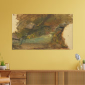 Frederic Edwin Church - Woodland Scene Canvas Afdruk (Insitu (Woonkamer))