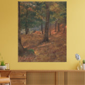 Frederic Edwin Church - Woodland Scene Canvas Afdruk (Insitu (Woonkamer))