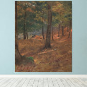 Frederic Edwin Church - Woodland Scene Canvas Afdruk (Insitu (Houten vloer))