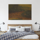 Frederic Edwin Church - Woodland Scene Canvas Afdruk (Insitu (Slaapkamer))