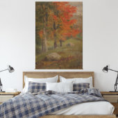 Frederic Edwin Church - Woodland Scene Canvas Afdruk (Insitu (Slaapkamer))