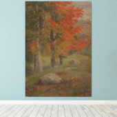 Frederic Edwin Church - Woodland Scene Canvas Afdruk (Insitu (Houten vloer))