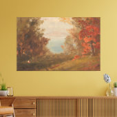 Frederic Edwin Church - Woodland Scene Canvas Afdruk (Insitu (Woonkamer))