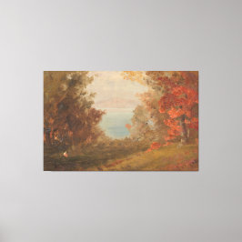 Frederic Edwin Church - Woodland Scene Canvas Afdruk