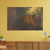 Frederic Edwin Church - Woodland Scene Canvas Afdruk (Insitu (Woonkamer))