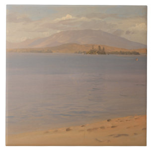 Frederic Edwin Church - zet Katahdin van Meer op Tegeltje