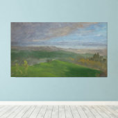 Frederic Edwin Church - Zomerzicht, Hudson Valley Canvas Afdruk (Insitu (Houten vloer))