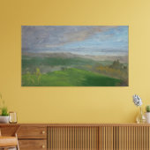 Frederic Edwin Church - Zomerzicht, Hudson Valley Canvas Afdruk (Insitu (Woonkamer))