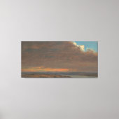 Frederic Edwin Church - Zonsondergang Canvas Afdruk (Voorkant)