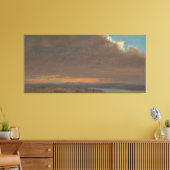 Frederic Edwin Church - Zonsondergang Canvas Afdruk (Insitu (Woonkamer))