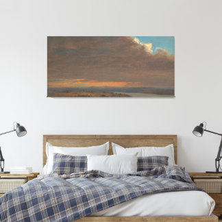 Frederic Edwin Church - Zonsondergang  Canvas Afdruk