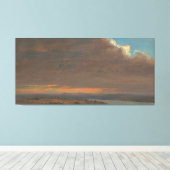Frederic Edwin Church - Zonsondergang Canvas Afdruk (Insitu (Houten vloer))