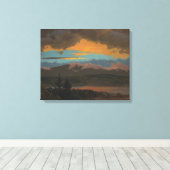 Frederic Edwin Church - Zonsondergang over de Cats Canvas Afdruk (Insitu (Houten vloer))