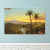 Frederic Edwin Church - Zuid-Amerikaans landschap Canvas Afdruk (Insitu (Houten vloer))