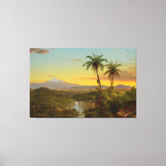 Frederic Edwin Church - Zuid-Amerikaans landschap Canvas Afdruk (Voorkant)