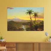 Frederic Edwin Church - Zuid-Amerikaans landschap Canvas Afdruk (Insitu (Woonkamer))