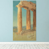 Frederic Edwin Church - Zuilen van het Parthenon Canvas Afdruk (Insitu (Houten vloer))