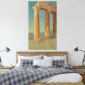 Frederic Edwin Church - Zuilen van het Parthenon Canvas Afdruk (Insitu (Slaapkamer))