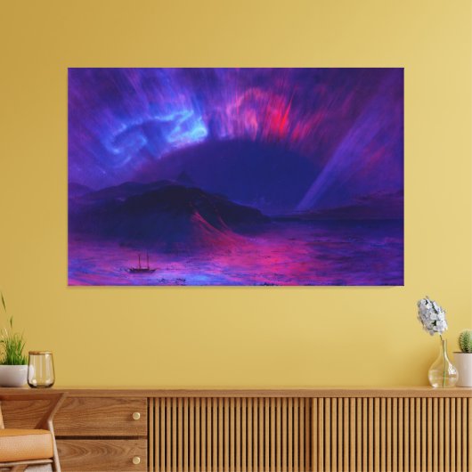 FREDERIC EDWIN KERK - Aurora Borealis (1865) - Canvas Afdruk (Insitu (Woonkamer))