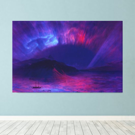 FREDERIC EDWIN KERK - Aurora Borealis (1865) - Canvas Afdruk (Insitu (Houten vloer))
