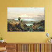 FREDERIC EDWIN KERK - Cayambe - 1858 - Luminisme Canvas Afdruk (Insitu (Woonkamer))