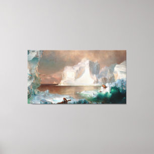 FREDERIC EDWIN KERK - DE IJSBERGEN - 1861 - CANVAS AFDRUK