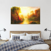 FREDERIC EDWIN KERK - HERFST - 1875 - Luminisme - Canvas Afdruk (Insitu (Slaapkamer))