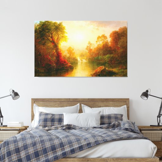 FREDERIC EDWIN KERK - HERFST - 1875 - Luminisme - Canvas Afdruk (Insitu (Slaapkamer))