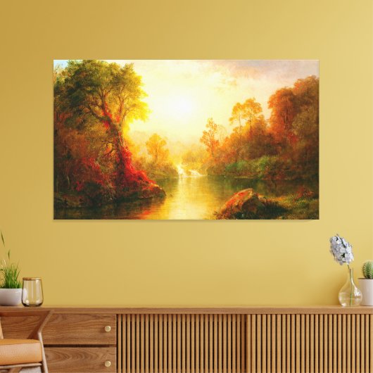FREDERIC EDWIN KERK - HERFST - 1875 - Luminisme - Canvas Afdruk (Insitu (Woonkamer))
