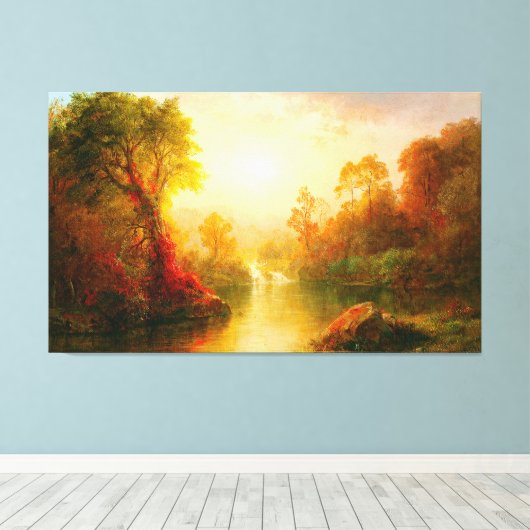 FREDERIC EDWIN KERK - HERFST - 1875 - Luminisme - Canvas Afdruk (Insitu (Houten vloer))