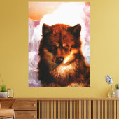 FREDERIC EDWIN KERK - Oosisoak (Artic Dog) 1861 Canvas Afdruk (Insitu (Woonkamer))