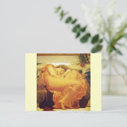 Frederic Leighton, Briefkaart "Flaming June" (Staand voorkant)