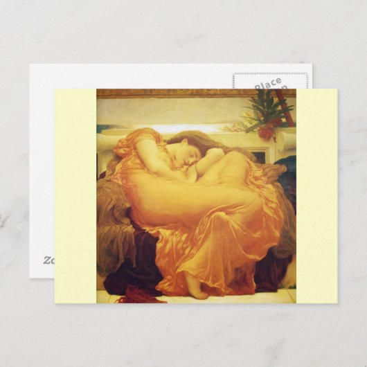 Frederic Leighton, Briefkaart "Flaming June" (Voorkant / Achterkant)
