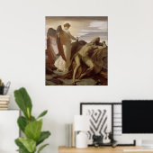 Frederic Leighton - Elijah in de wildernis Poster (Thuiskantoor)