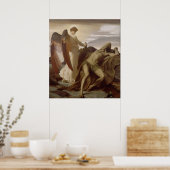 Frederic Leighton - Elijah in de wildernis Poster (Keuken)