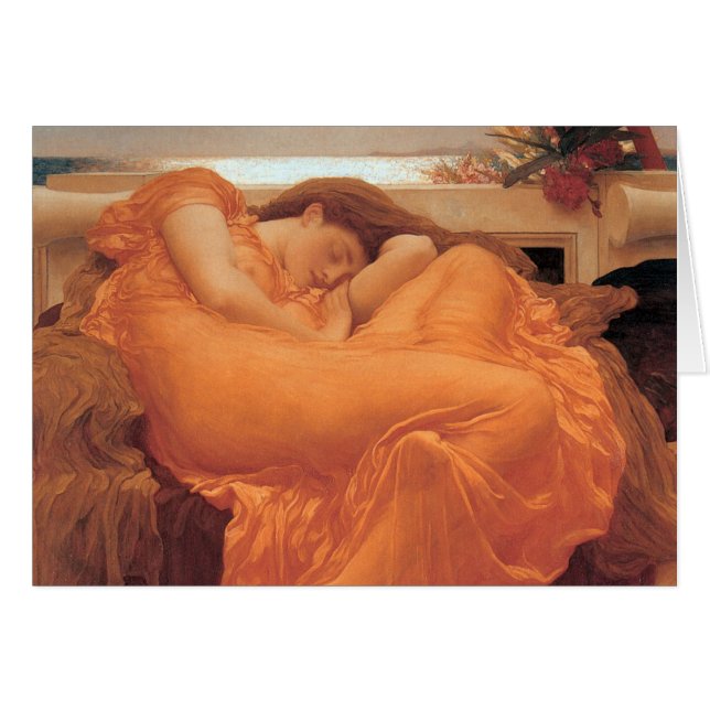 Frederic Leighton Flaming June (Voorkant Horizontaal)