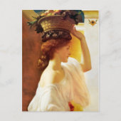 Frederic Leighton Girl met mand fruit CC0953 Briefkaart (Voorkant)