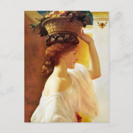 Frederic Leighton Girl met mand fruit CC0953 Briefkaart