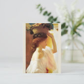 Frederic Leighton Girl met mand fruit CC0955 Briefkaart (Staand voorkant)