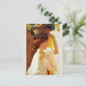 Frederic Leighton Girl met mand fruit Update Briefkaart (Staand voorkant)