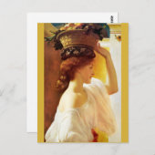 Frederic Leighton Girl met mand van fruit CC0677 Briefkaart (Voorkant / Achterkant)