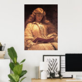 Frederic Leighton Maid with Yellow Hair Poster (Thuiskantoor)