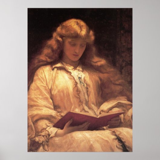 Frederic Leighton Maid with Yellow Hair Poster (Voorkant)