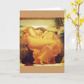 Frederic Leighton, Wenskaart "Flaming June" Kaart (Gele Bloem)