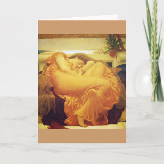 Frederic Leighton, Wenskaart "Flaming June" Kaart