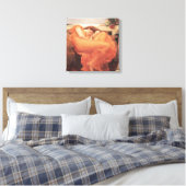 Frederic Lord Leighton Flaming June Square Art Canvas Afdruk (Insitu (Slaapkamer))