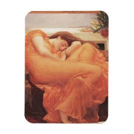 Frederic Lord Leighton Flaming June Square Art Magneet