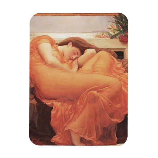Frederic Lord Leighton Flaming June Square Art Magneet (Verticaal)