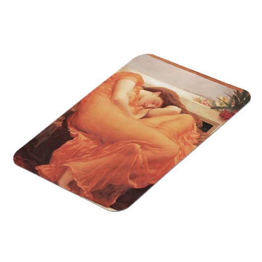 Frederic Lord Leighton Flaming June Square Art Magneet (Linkerzijde)